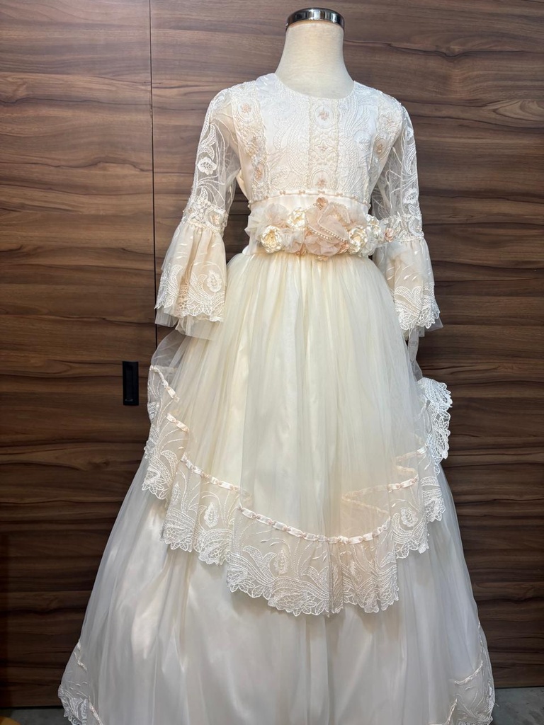 VESTIDO PRIMERA COMUNION V4565