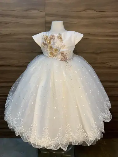 BATITA /VESTIDO  FLORESITAS